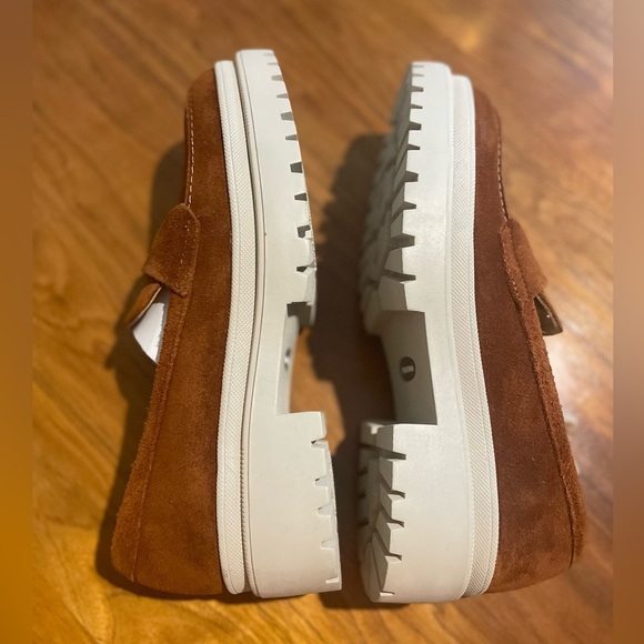 Women’s Rust Brown Suede Loafers by Patina - Picture 7 of 8